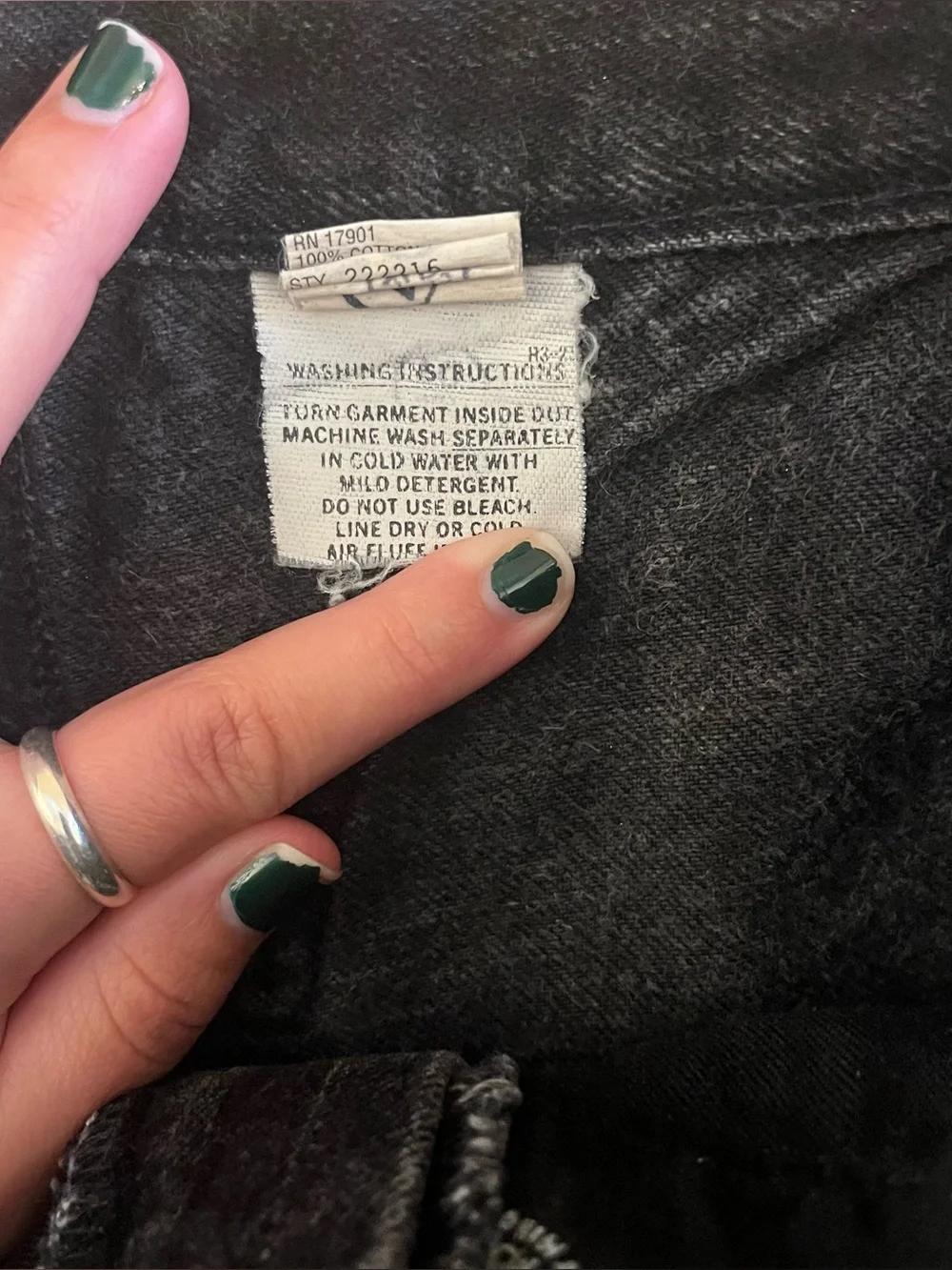 Vintage Rockies Rocky Mountain Jeans Western Womens Sz 15/16 30x36” Black Denim